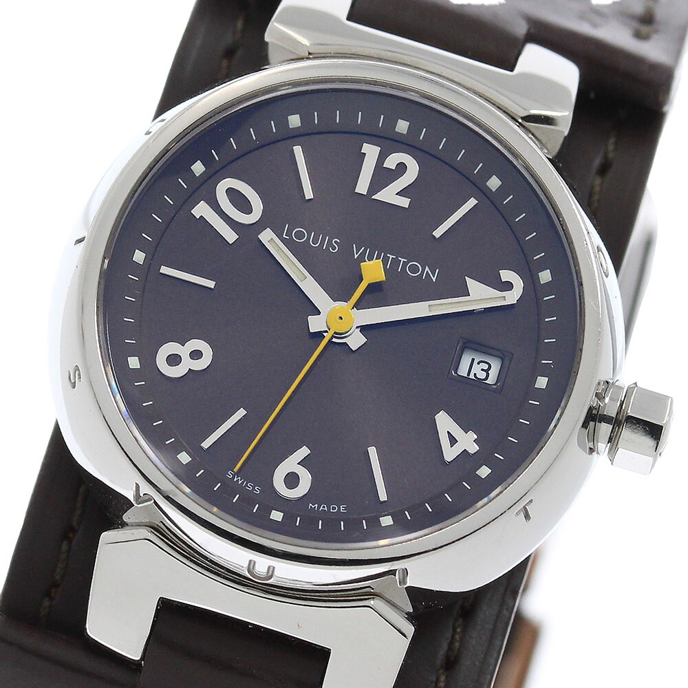 ルイ・ヴィトン LOUIS VUITTON Q1211 タンブール デイト クォーツ レディース _970964【中古】