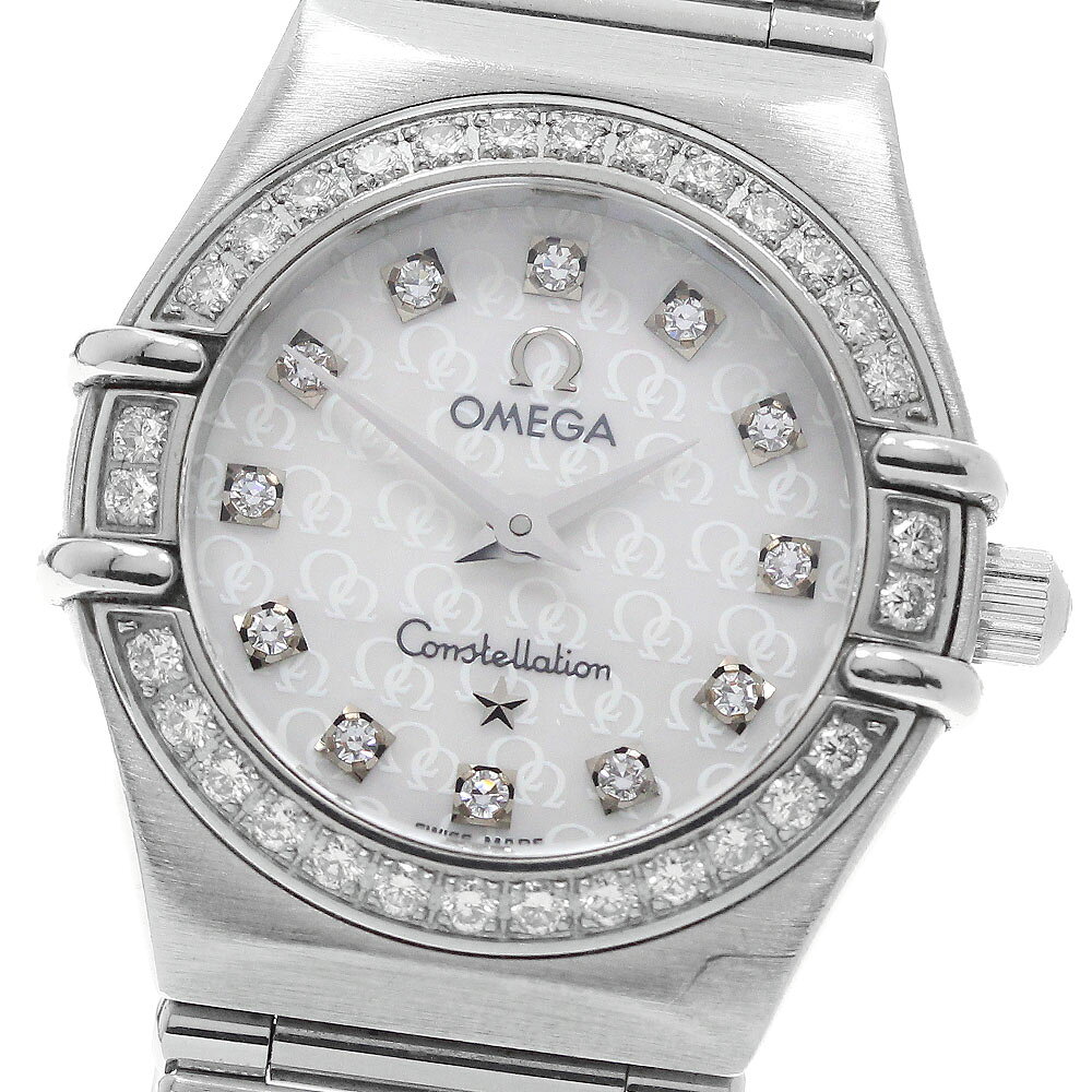 オメガ OMEGA 1460.75 コンステレーション 12P ダイヤベゼル クォーツ レディース _971094【中古】
