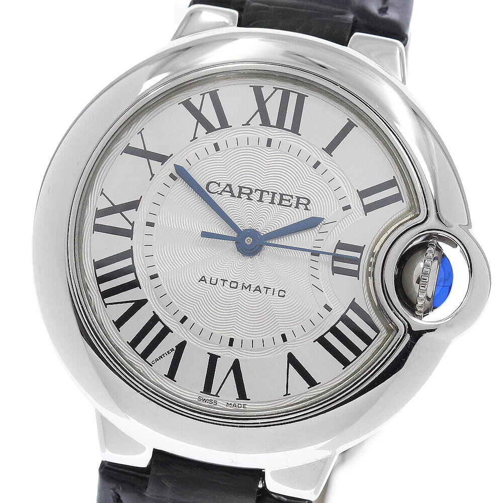 カルティエ CARTIER WSBB0030 バロンブルー 33mm 自動巻き ボーイズ _971110【中古】