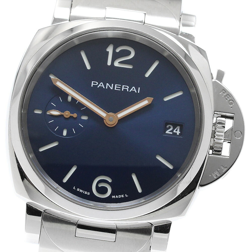 パネライ PANERAI PAM01123 ルミノール ドゥエ デイト 自動巻き メンズ 保証書付き_971180【中古】