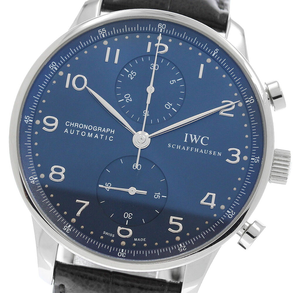 IWC IWC SCHAFFHAUSEN IW371491 ポルトギーゼ クロノグラフ 自動巻き メンズ 良品 保証書付き_971201【中古】