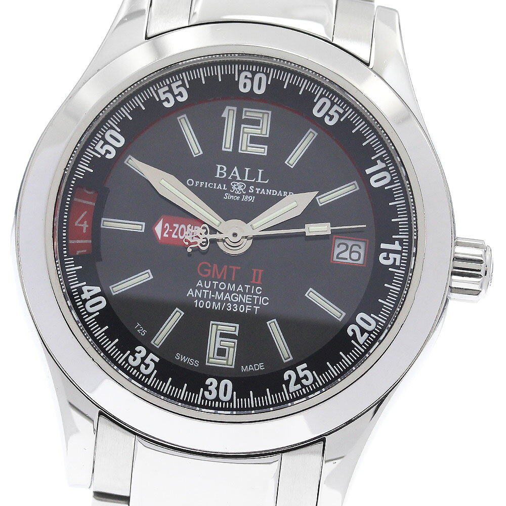 ボール BALL WATCH GM1032C エンジニア2 GMT デイト 自動巻き メンズ 良品 _956377【中古】