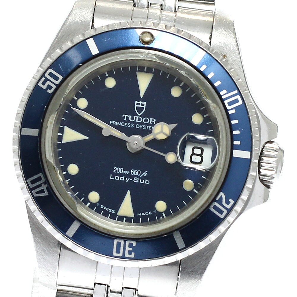 訳あり チュードル TUDOR 96090 プリンセスオイスターデイト レディサブ 自動巻き レディース 保証書付き_963387【中古】