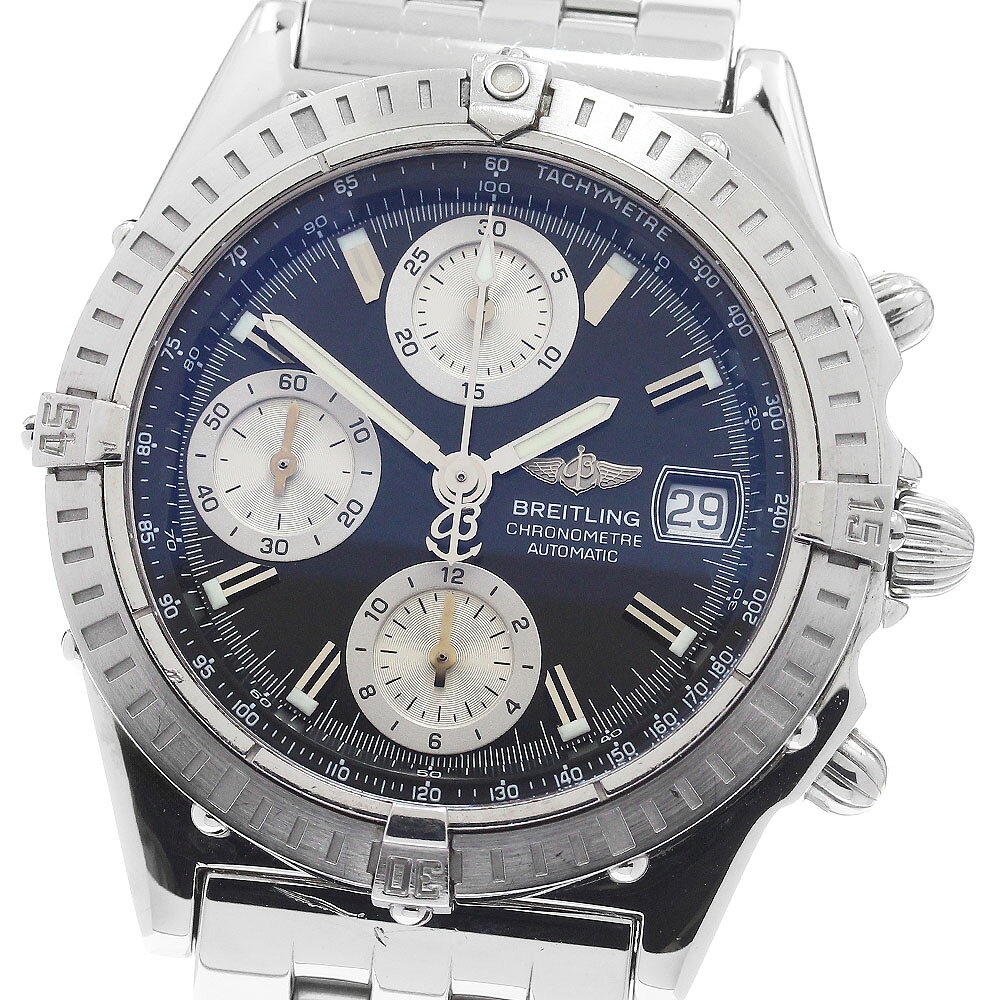 ブライトリング BREITLING A13352 クロノマット デイト 自動巻き メンズ 保証書付き_965111【中古】