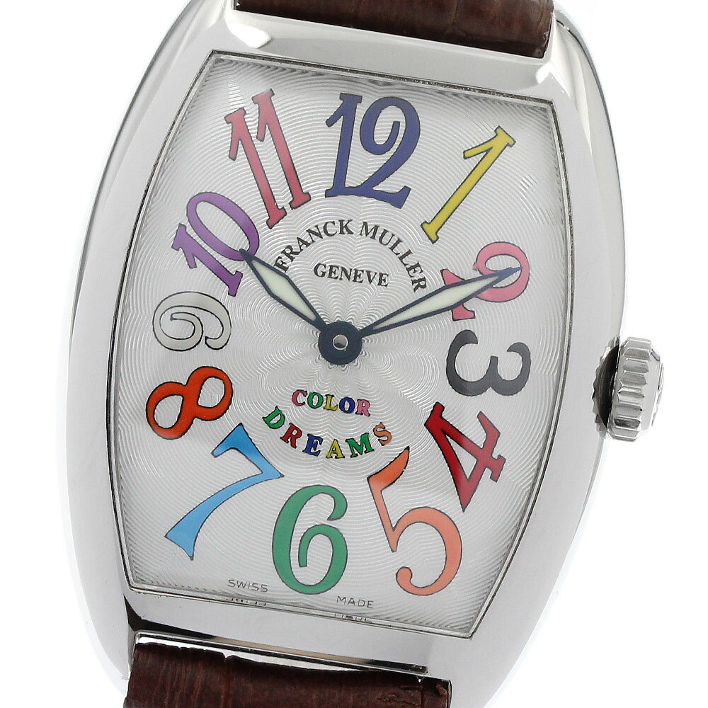 フランクミュラー FRANCK MULLER 7502QZ トノウ カーベックス カラードリーム クォーツ レディース 良品 _967172【中古】