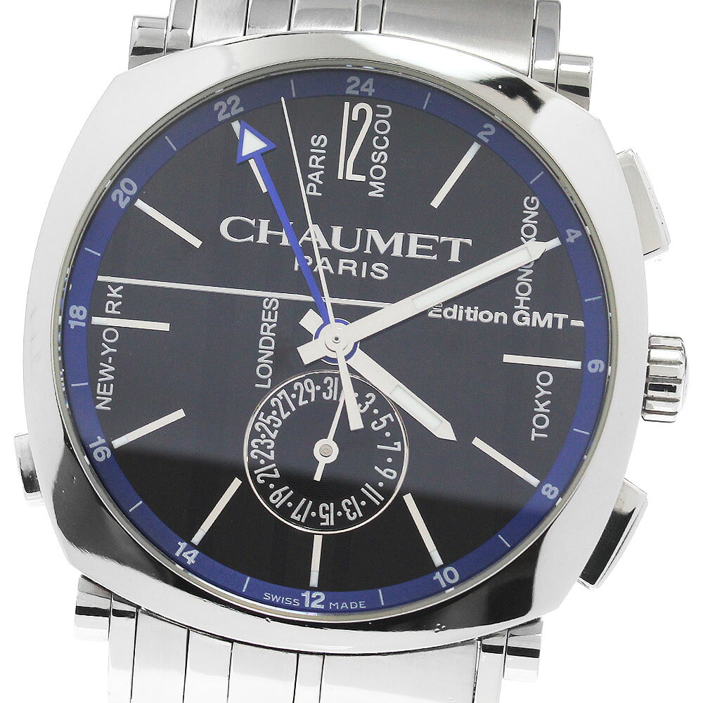 ショーメ Chaumet W11692-32A ダンディ GMT 自動巻き メンズ _970662【中古】