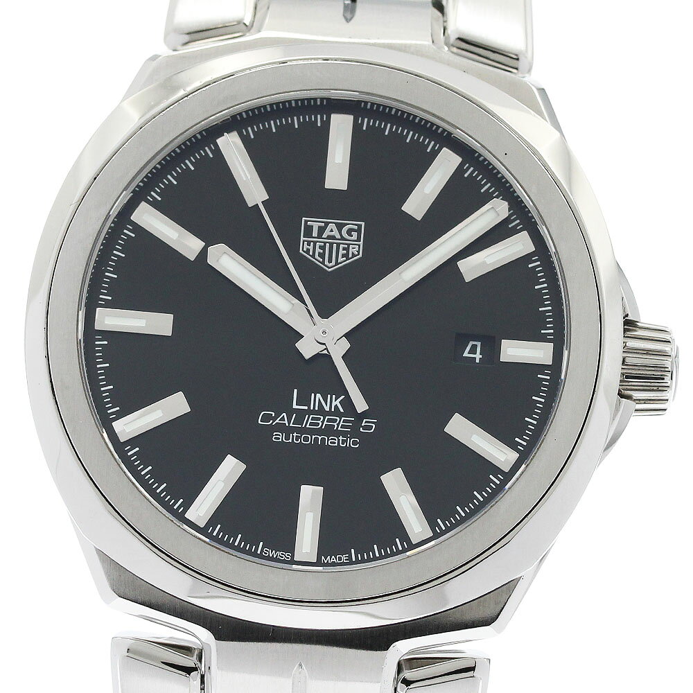 タグホイヤー TAG HEUER WBC2110 リンク キャリバー5 デイト 自動巻き メンズ 保証書付き_951214【中古】