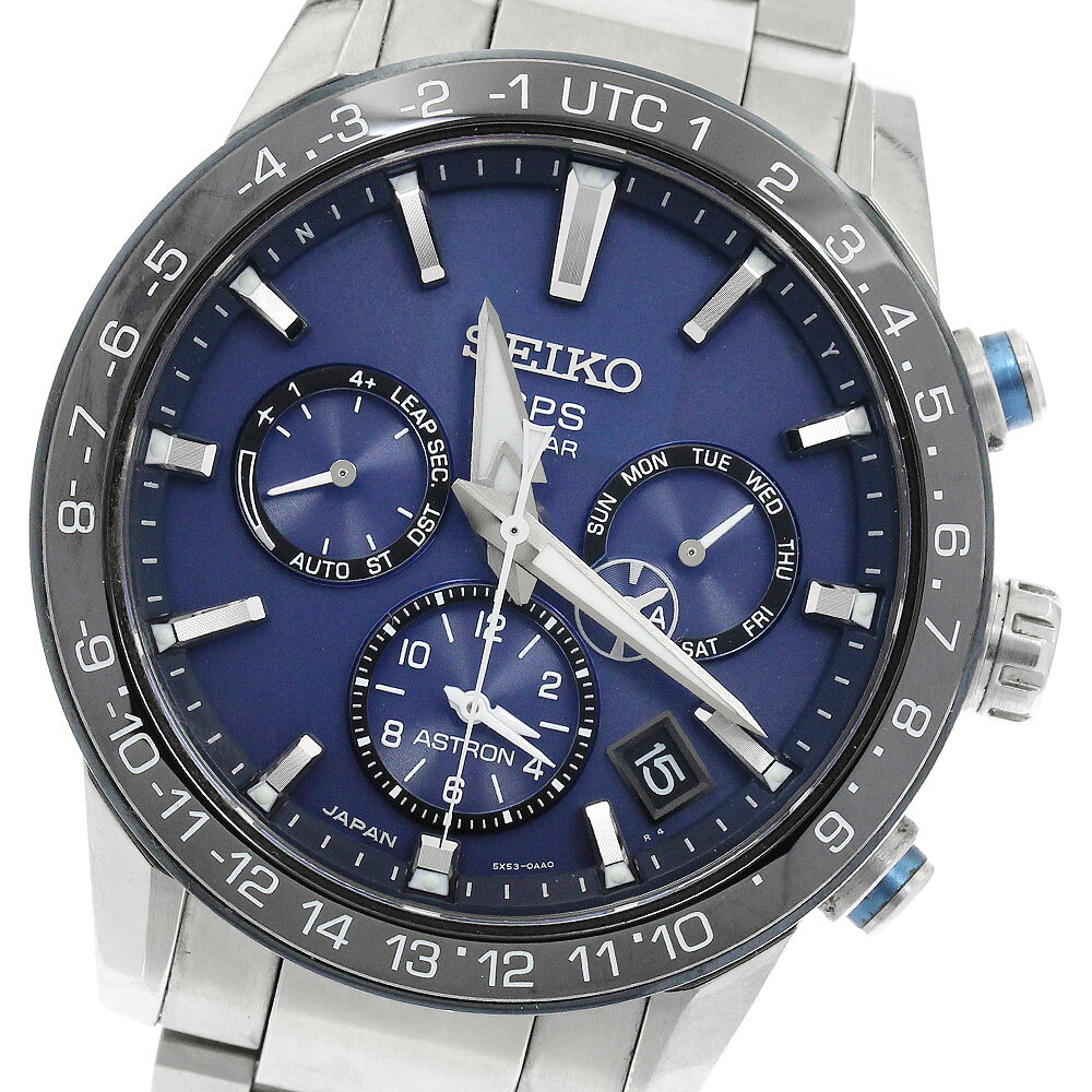 セイコー SEIKO SBXC015/5X53-0AE0 アストロン デイデイト ソーラー電波 メンズ 箱・保証書付き_967456【中古】