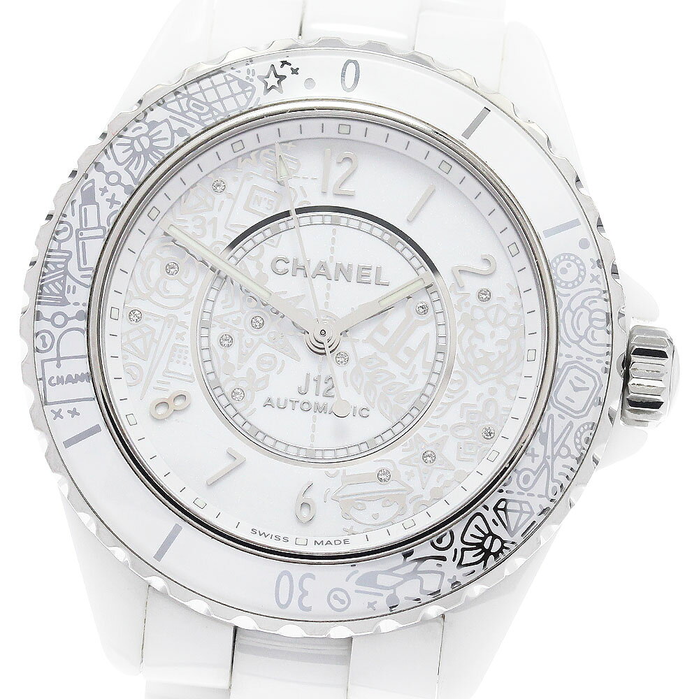 シャネル CHANEL H6476 J12・20 2020本限定 12Pダイヤ 自動巻き メンズ 保証書付き_968758【中古】
