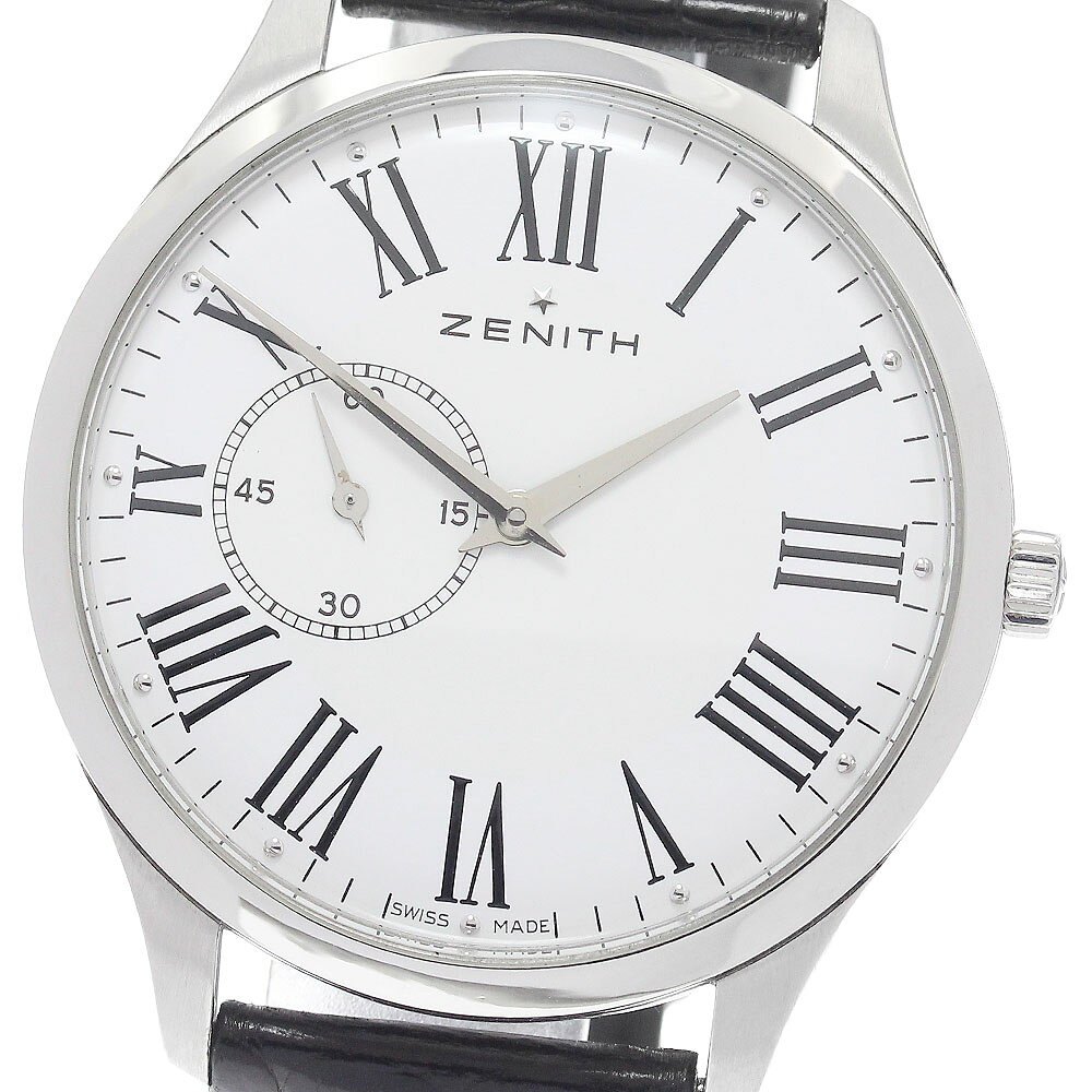 ゼニス ZENITH 03.2010.681/11.C493 エリート ヘリテージ ウルトラシン 自動巻き メンズ 良品 保証書付き_971182【中古】