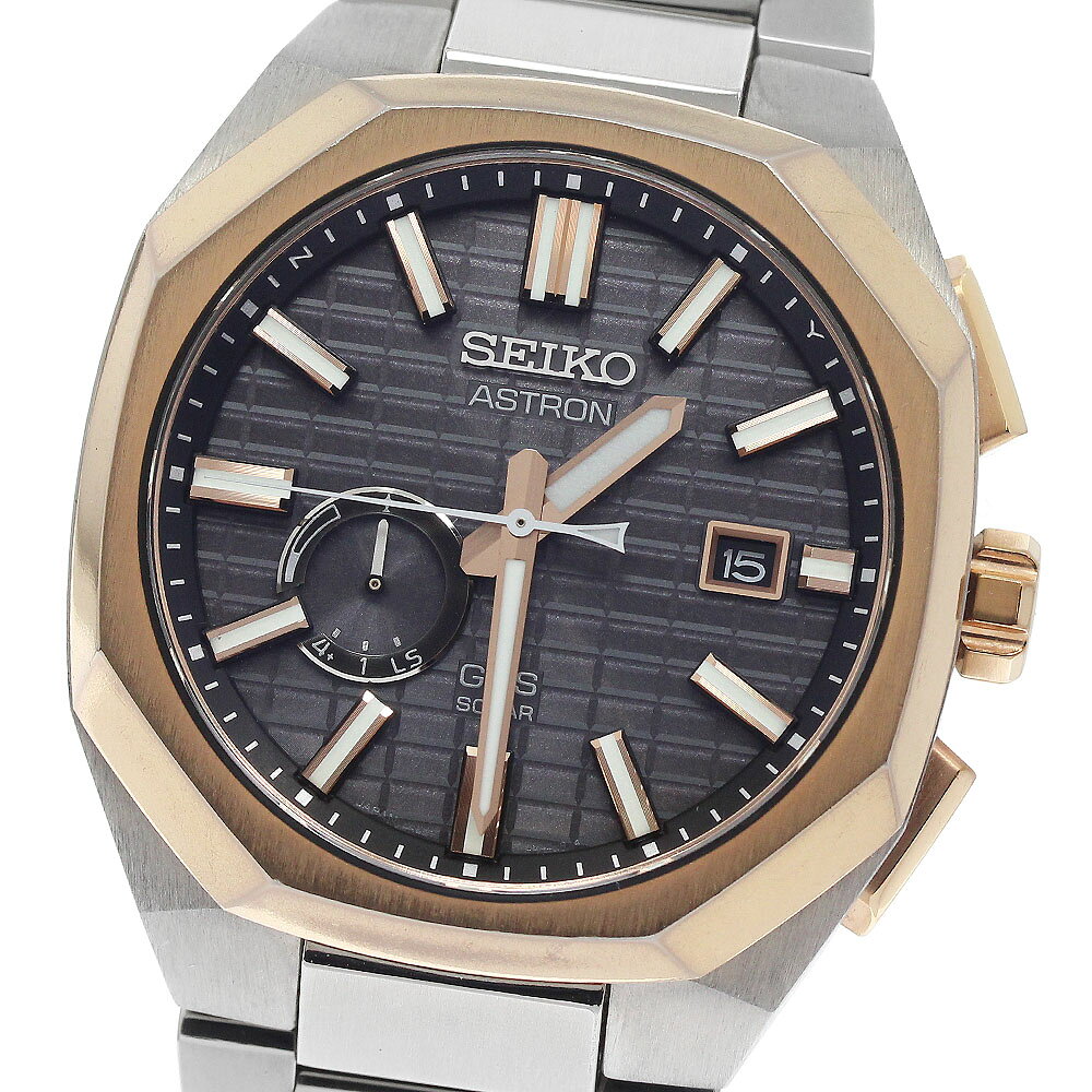 セイコー SEIKO SBXD014/3X62-0AA0 アストロン ネクスター デイト ソーラー電波 メンズ 箱・保証書付き_971519【中古】