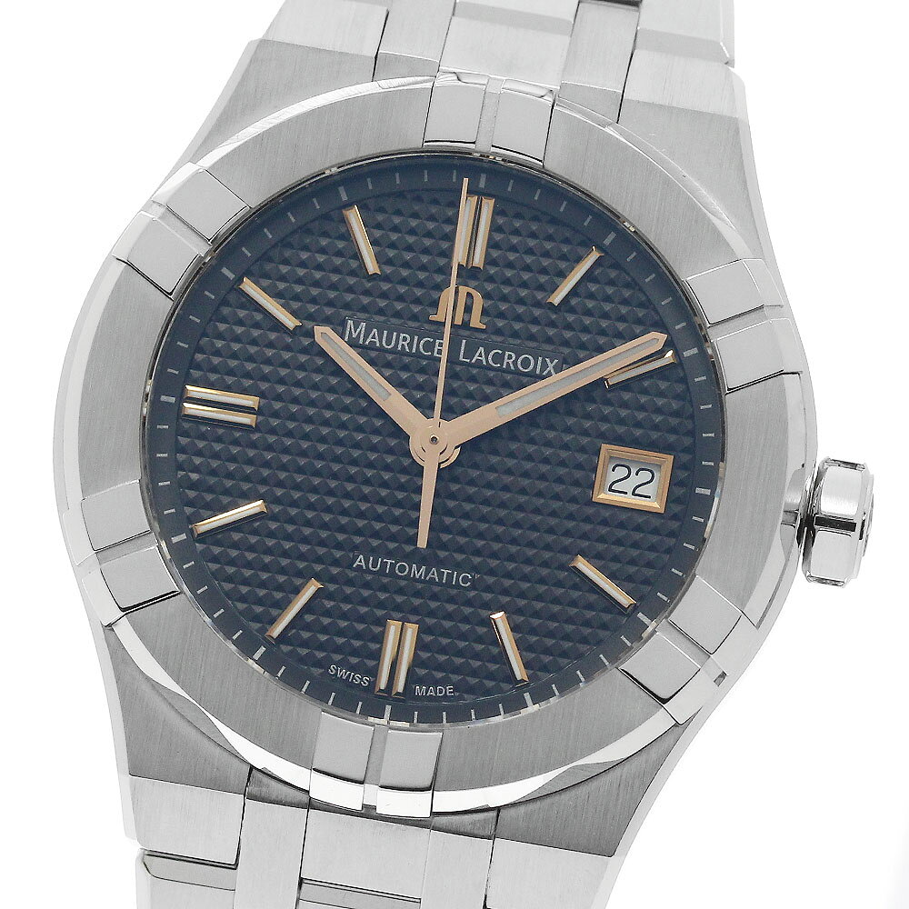 モーリスラクロア MAURICE LACROIX AI6007-SS002-331-1 アイコン デイト 自動巻き メンズ 美品 箱付き_972044【中古】