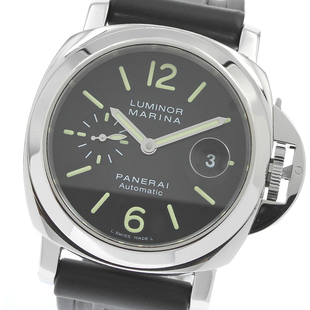 パネライ PANERAI PAM00104 ルミノールマリーナ スモールセコンド 自動巻き メンズ 箱・保証書付き_967806【中古】