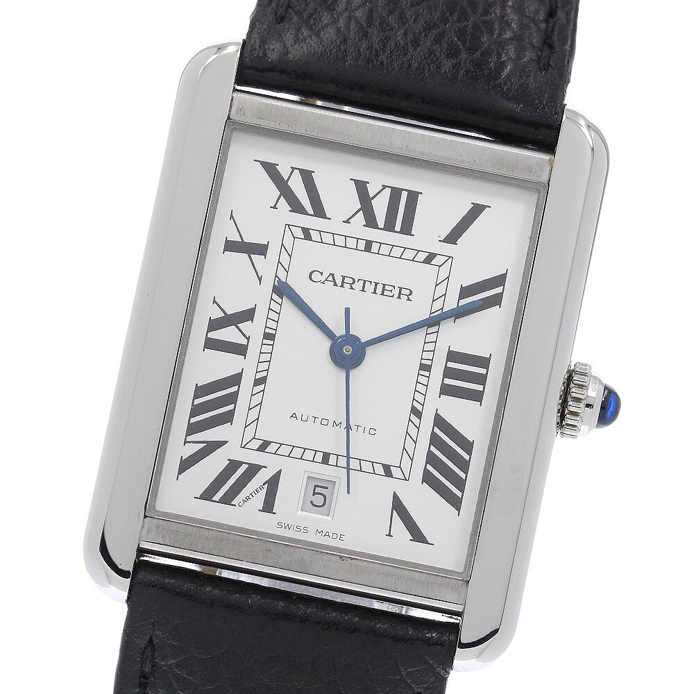 カルティエ CARTIER WSTA0029 タンクソロXL デイト 自動巻き メンズ 保証書付き_968178【中古】