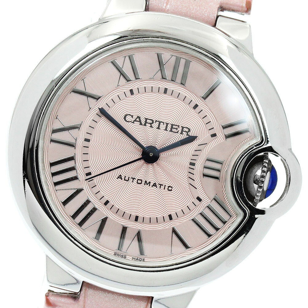 カルティエ CARTIER WSBB0002 バロンブルー 33mm 自動巻き レディース 保証書付き_968415【中古】