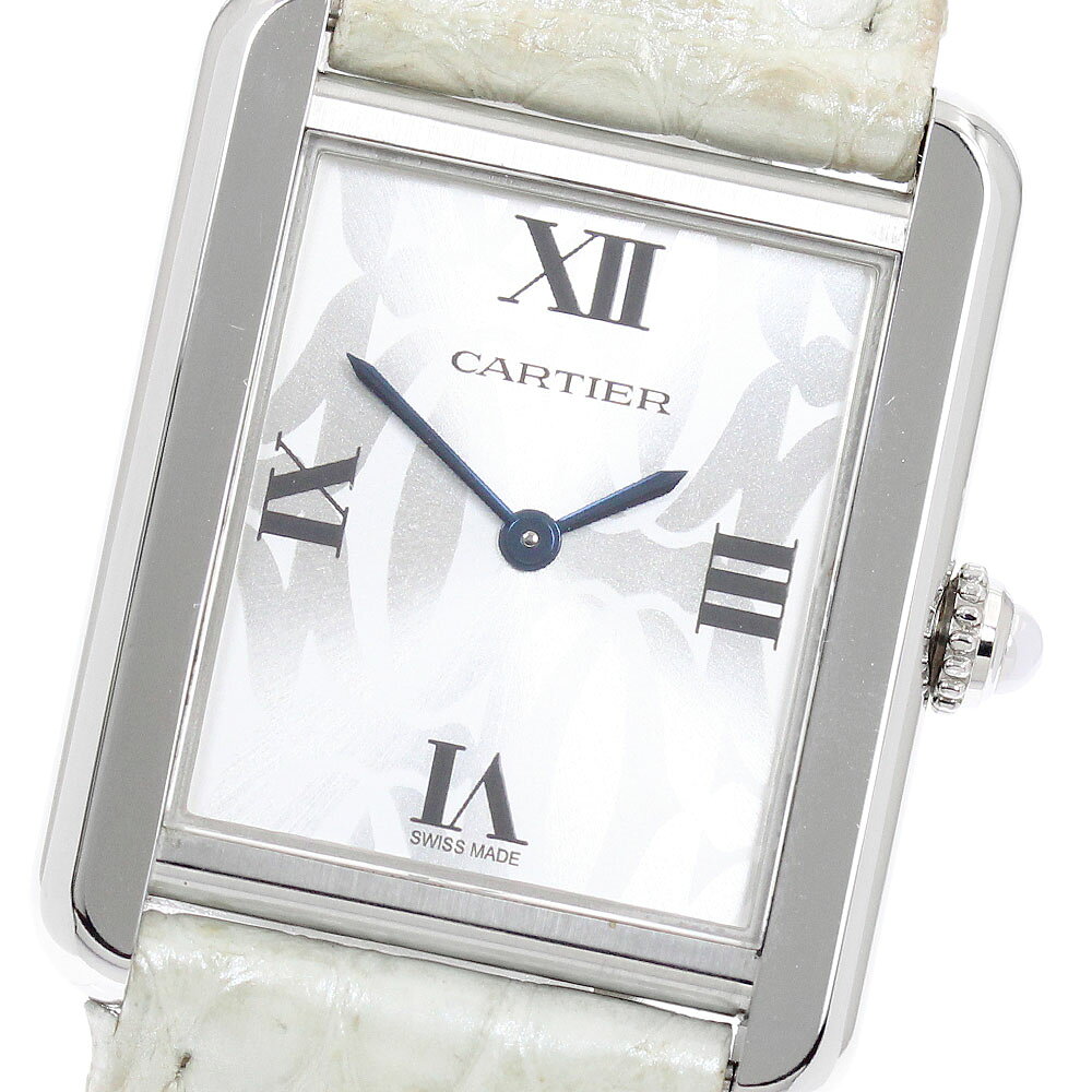 カルティエ CARTIER W1019555 タンクソロ SM クリスマス限定 クォーツ レディース _968618【中古】