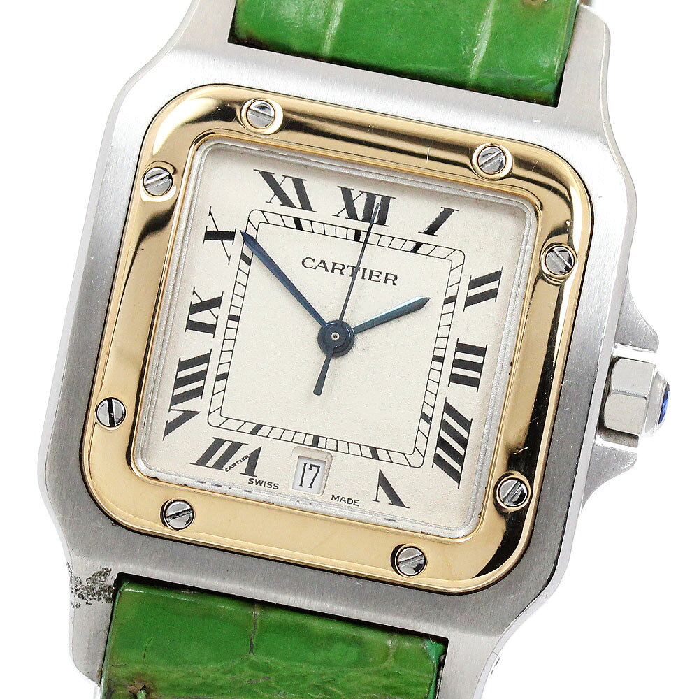 カルティエ CARTIER W200114A サントスガルべ LM YGベゼル クォーツ メンズ _968771