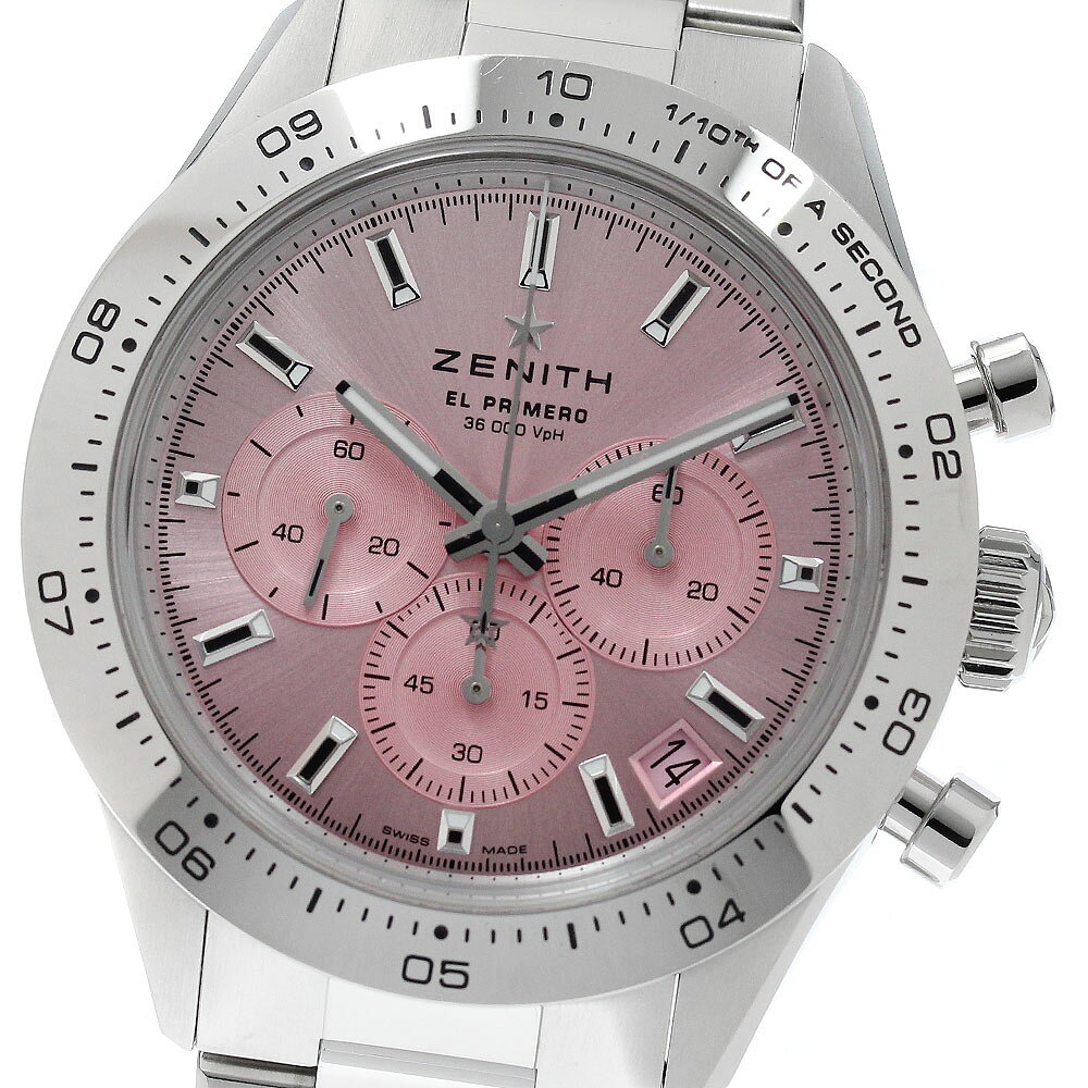 ゼニス ZENITH 03.3109.3600/18.M3100 クロノマスター スポーツ スチール クロノグラフ 自動巻き メンズ 良品 箱・保証書付き_968816【中古】