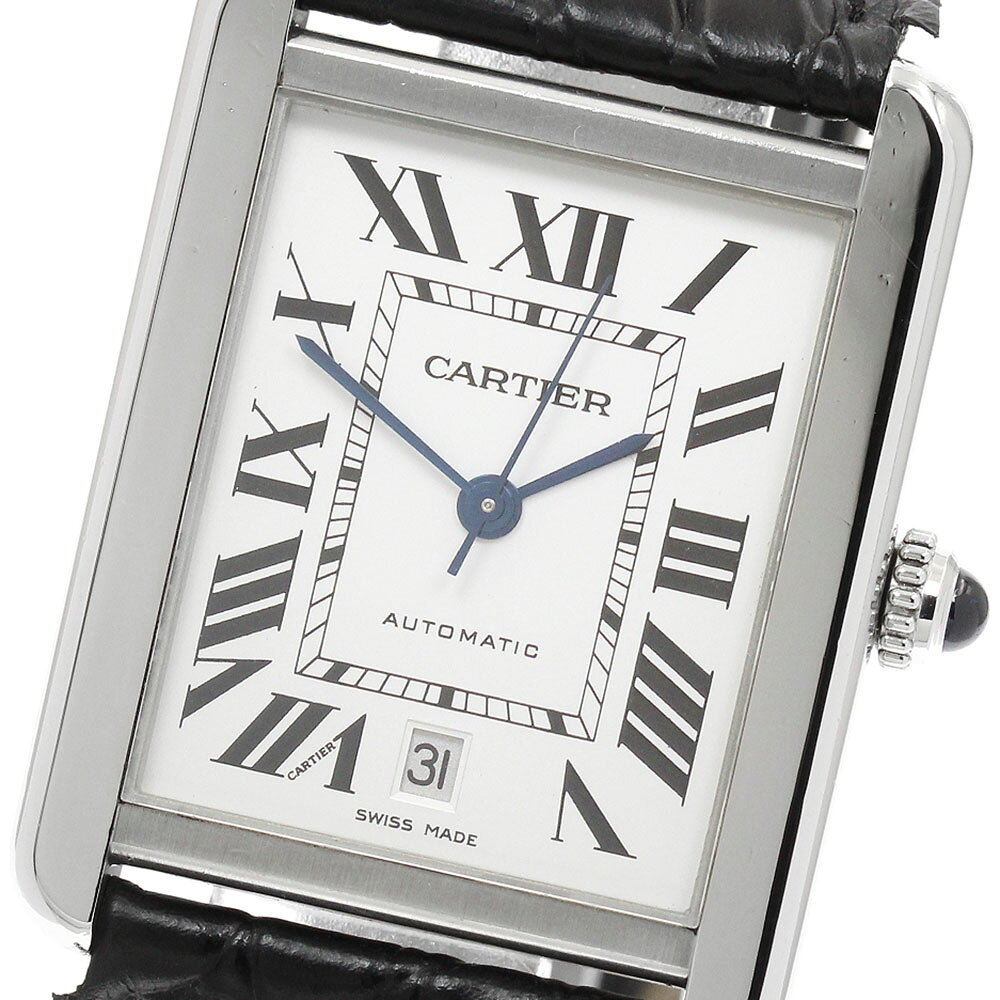 カルティエ CARTIER W5200027 タンクソロ XL デイト 自動巻き メンズ _968943【中古】