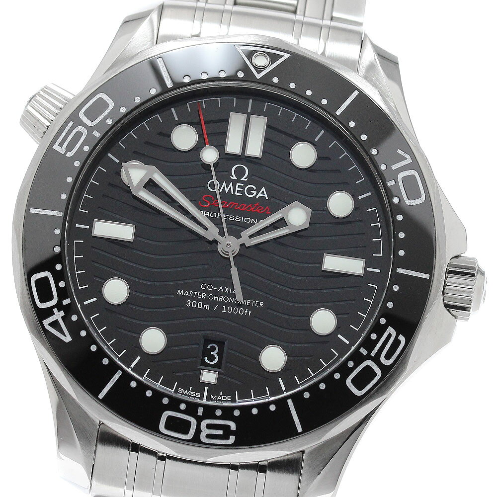 オメガ OMEGA 210.30.42.20.01.001 シーマスター ダイバー 300M デイト コーアクシャル 自動巻き メンズ 良品 箱・保証書付き_969431【中古】