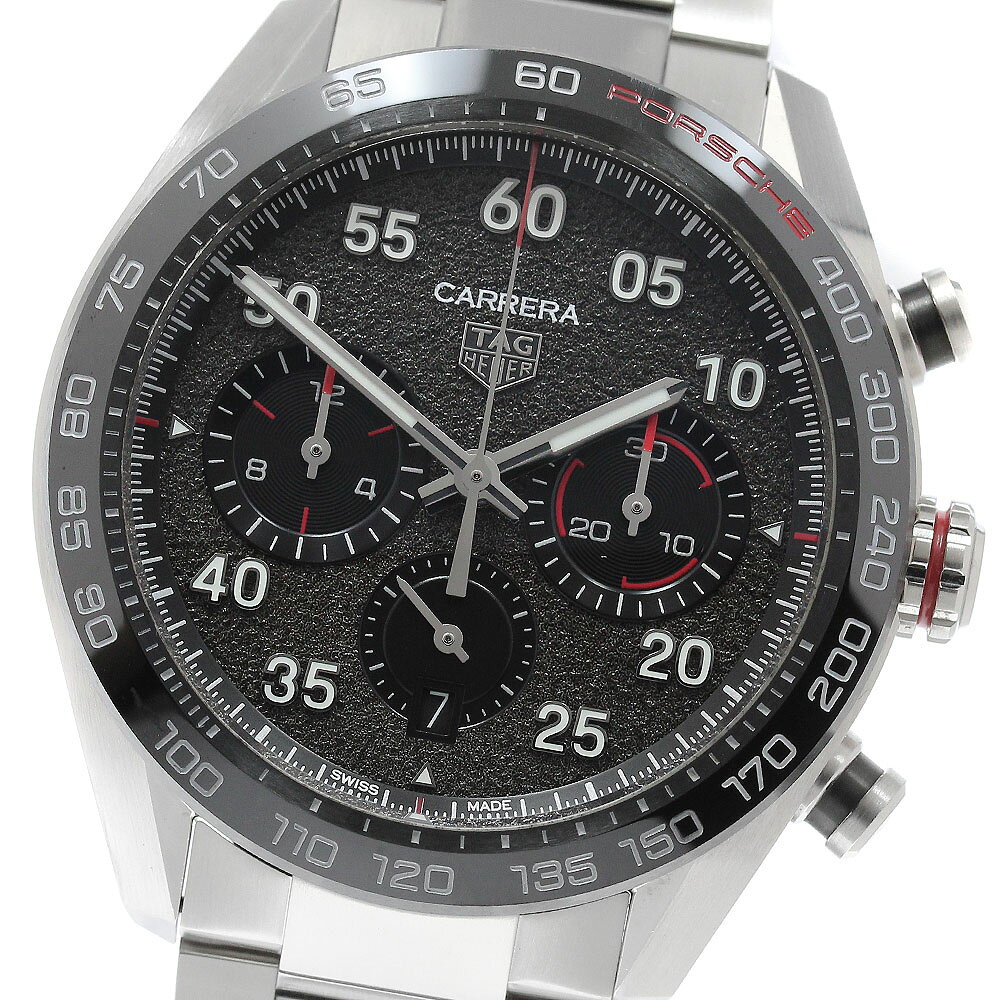 タグホイヤー TAG HEUER CBN2A1F.BA0643 カレラ クロノグラフ ポルシェ キャリバー ホイヤー02 自動巻き メンズ 箱・保証書付き_970356【中古】