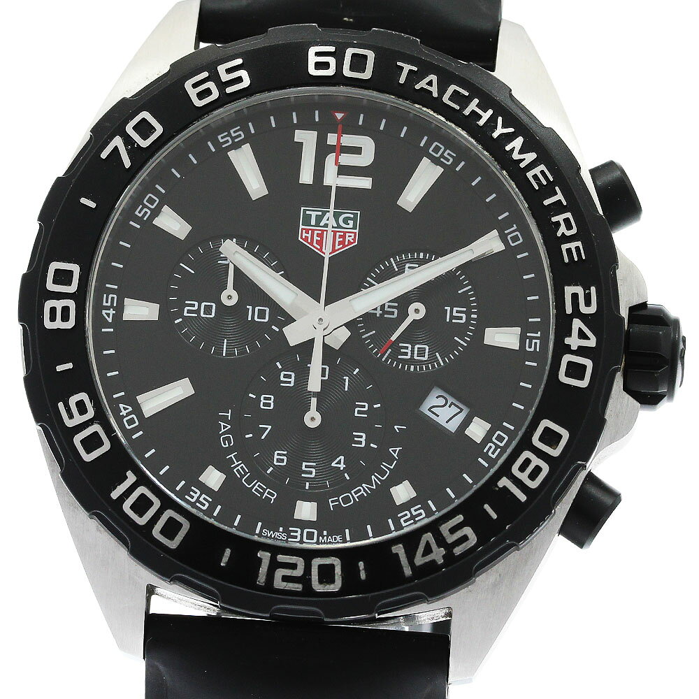 タグホイヤー TAG HEUER CAZ1010 フォーミュラ1 クロノグラフ デイト クォーツ メンズ 箱・保証書付き_970371【中古】