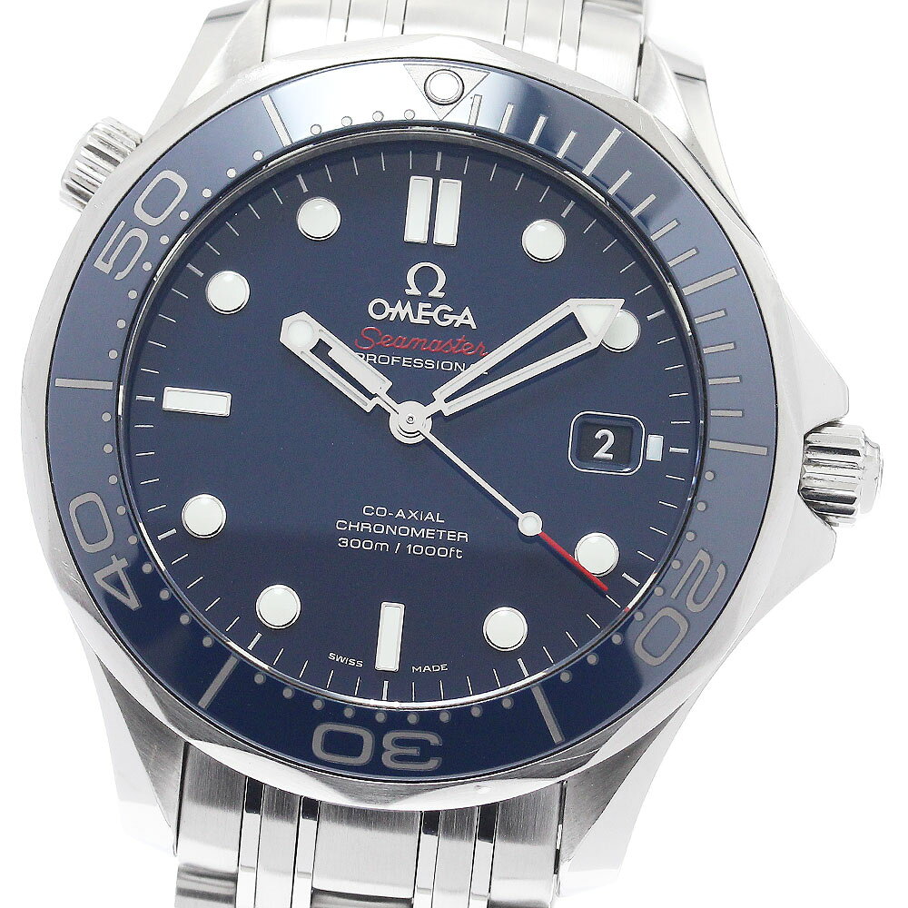 オメガ OMEGA 212.30.41.20.03.001 シーマスター ダイバー300M デイト コーアクシャル 自動巻き メンズ 良品 _886706【中古】