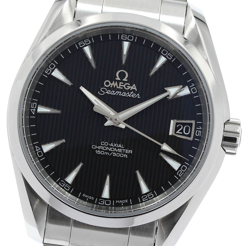 オメガ OMEGA 231.10.39.21.01.001 シーマスター アクアテラ デイト コーアクシャル 自動巻き メンズ 美品 保証書付き_895516【中古】