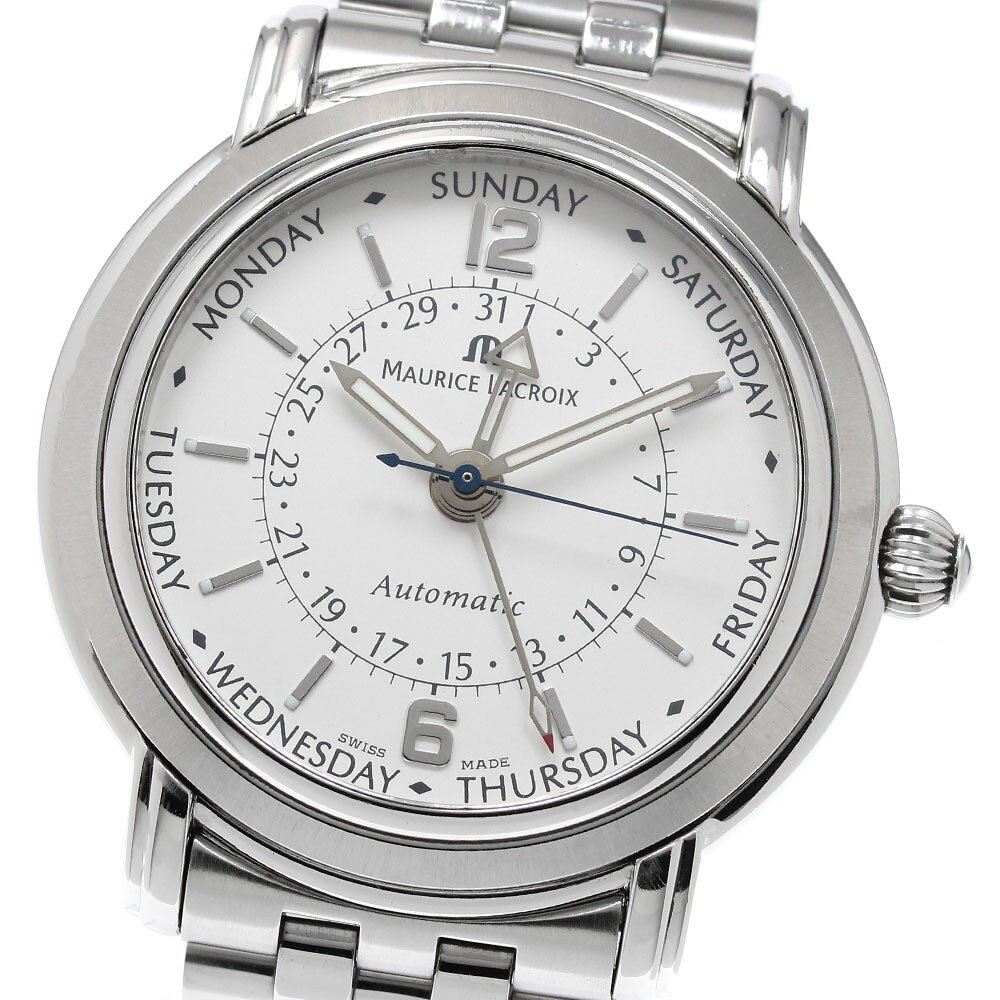 モーリスラクロア MAURICE LACROIX 27857 マスターピース ファイブハンズ デイデイト 自動巻き メンズ _961845【中古】