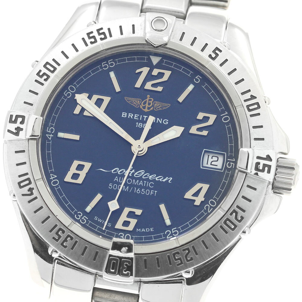 ブライトリング BREITLING A17350 コルトオーシャン デイト 自動巻き メンズ _964220【中古】