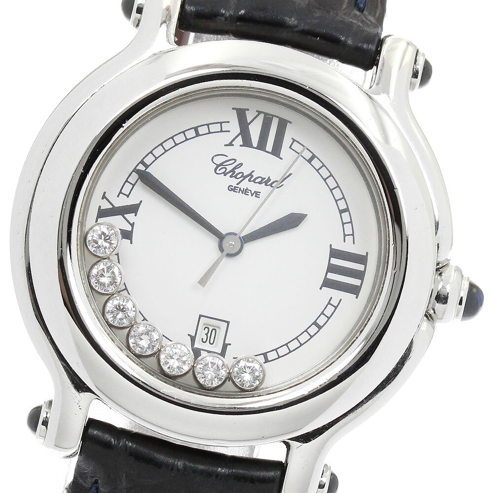 ショパール Chopard 27/8238-23 ハッピースポーツ 7Pダイヤ クォーツ レディース _968810【中古】