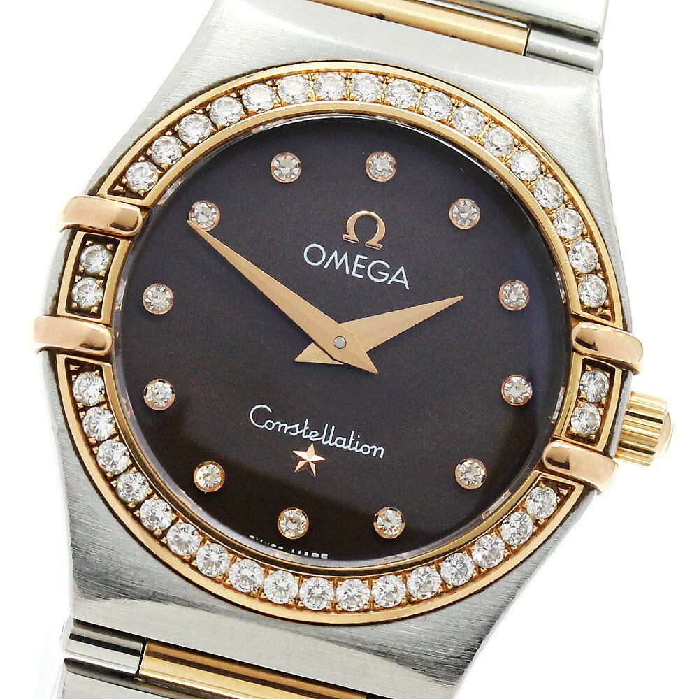 オメガ OMEGA 1358.60 コンステレーション ダイヤベゼル 12Pダイヤ クォーツ レディース _970618【中古】