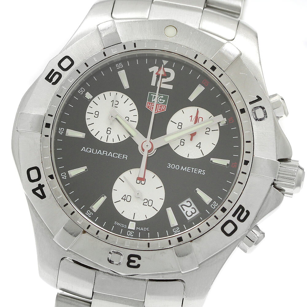 タグホイヤー TAG HEUER CAF1110 アクアレーサー デイト クロノグラフ クォーツ メンズ _964949【中古】