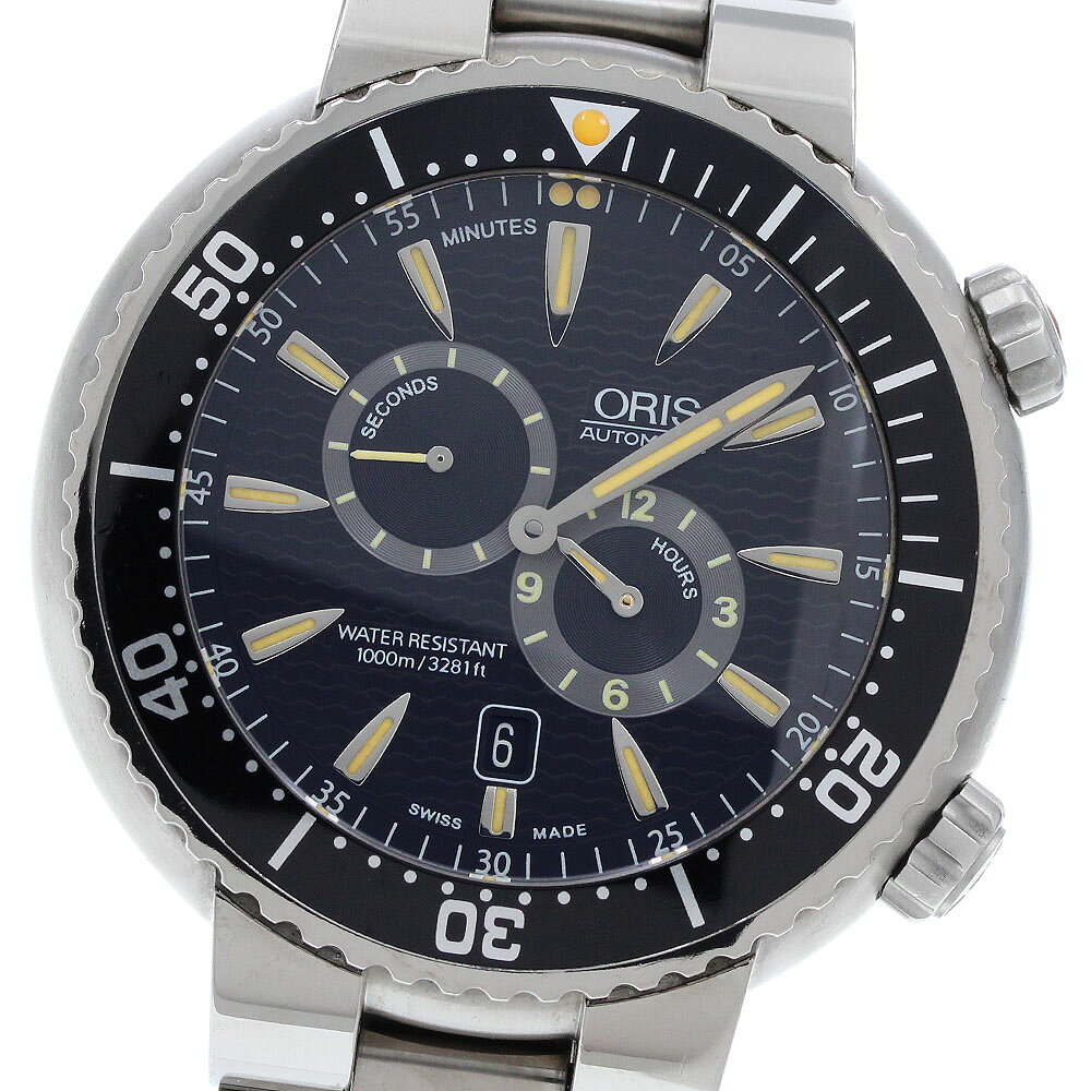 オリス ORIS 7683 プロダイバー クロノグラフ 自動巻き メンズ _913600