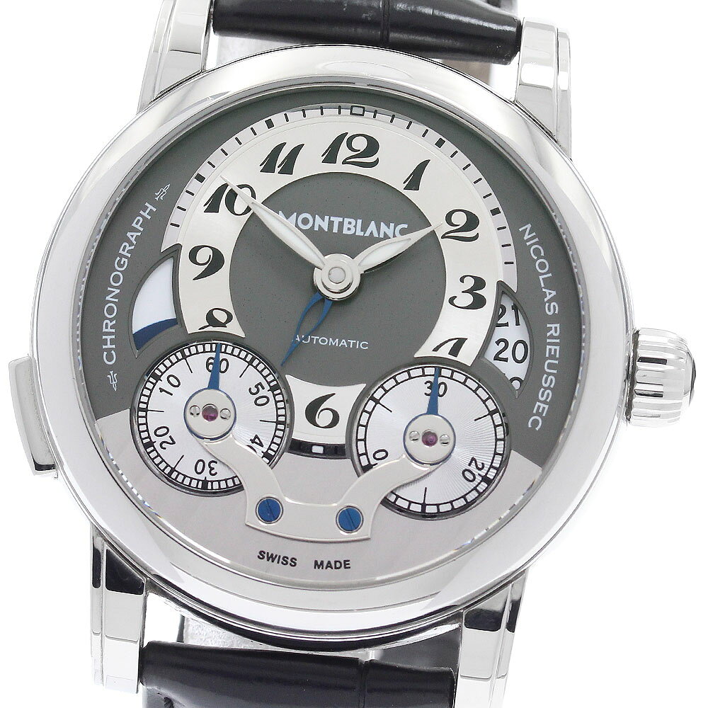 モンブラン MONTBLANC 7138 ニコラ・リューセック ワンプッシュクロノ デイト 自動巻き メンズ 良品 _967185【中古】