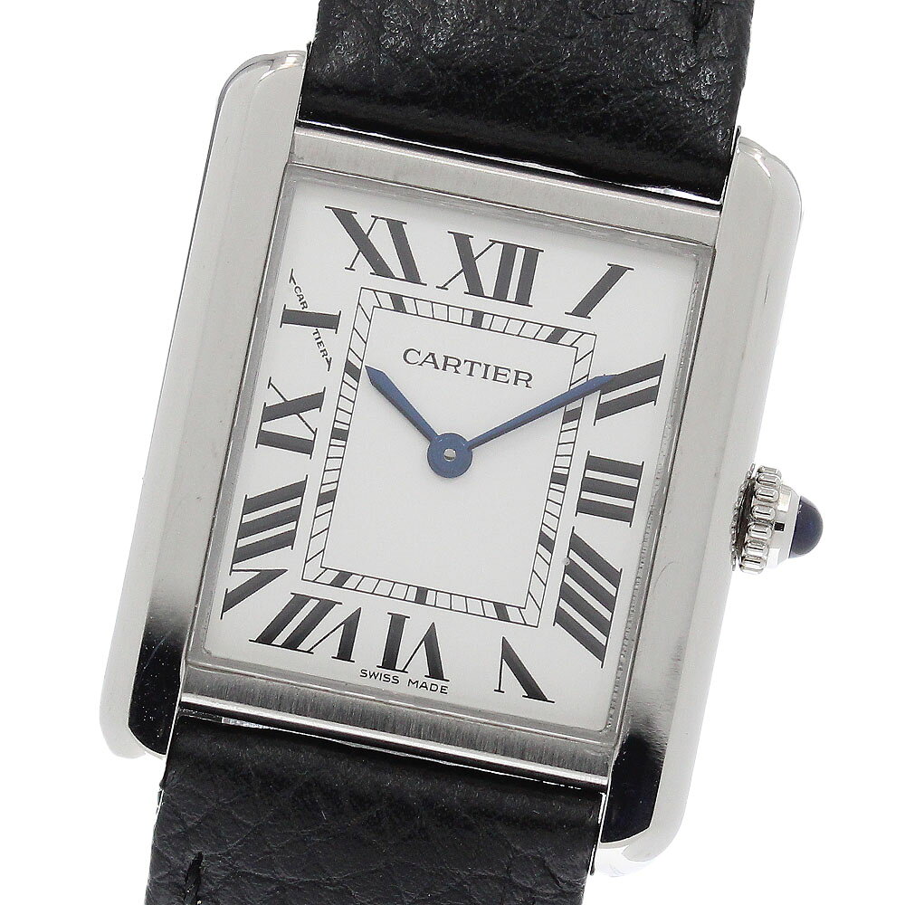 カルティエ CARTIER WSTA0030 タンクソロSM クォーツ レディース 保証書付き_972683【中古】