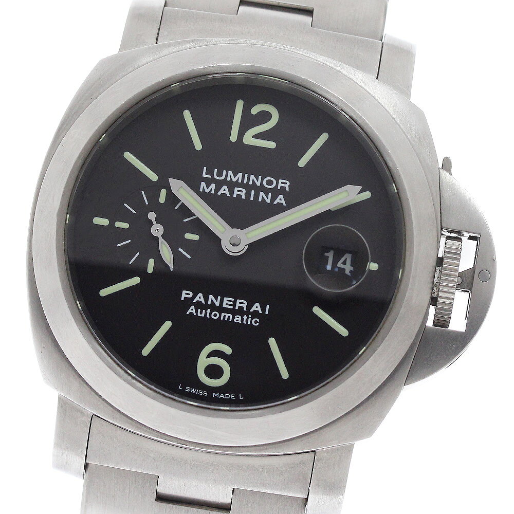パネライ PANERAI PAM00296 ルミノール マリーナ チタニオ スモールセコンド 自動巻き メンズ 箱付き_968175【中古】