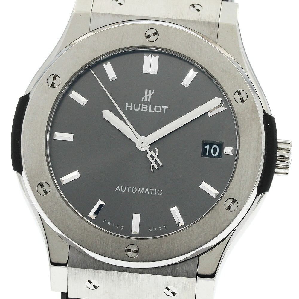 ウブロ HUBLOT 511.NX.7071.LR クラシックフュージョン レーシンググレー 自動巻き メンズ 美品 保証書付き_972989