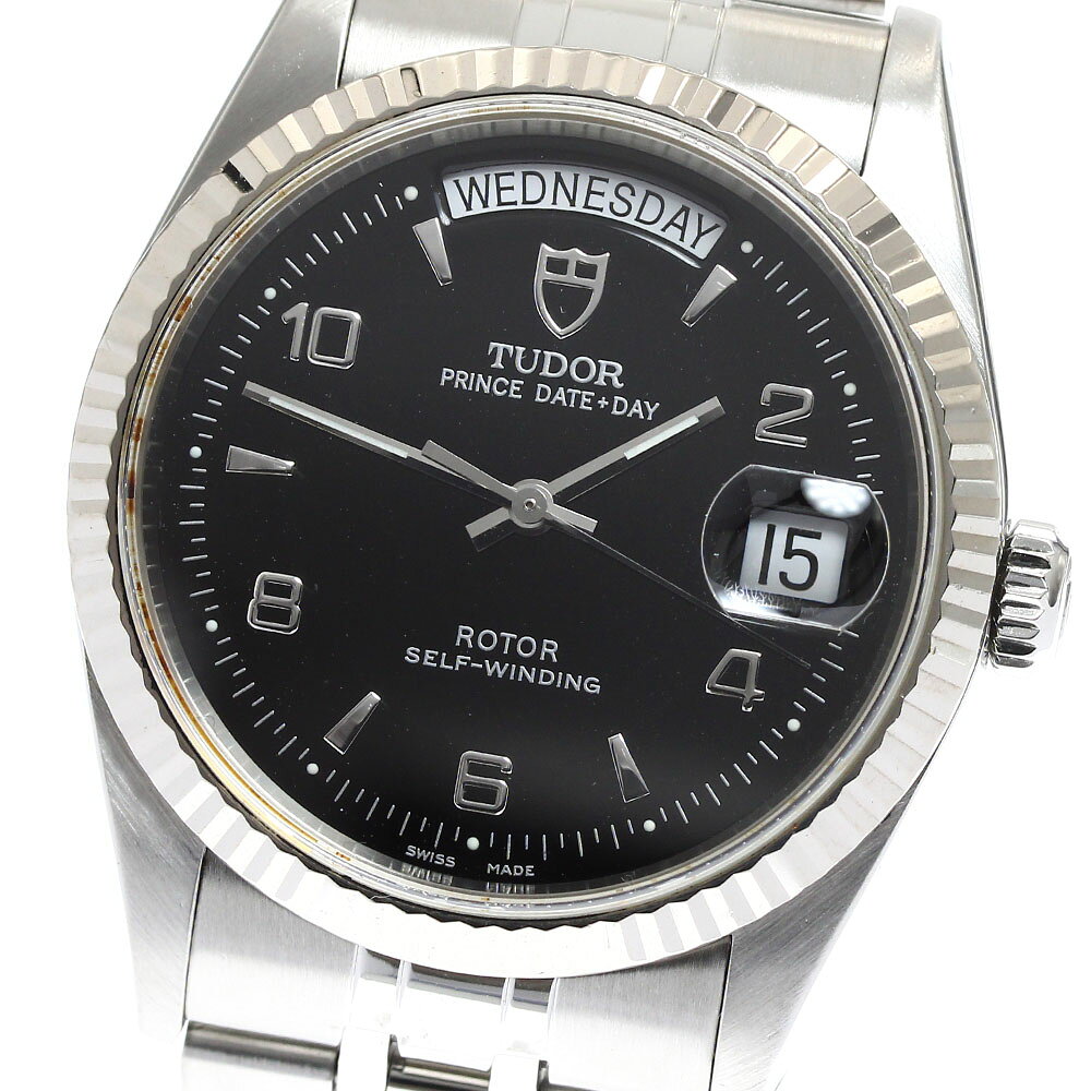 チュードル TUDOR 76214 プリンス デイトデイ WGベゼル 自動巻き メンズ 保証書付き_895512【中古】