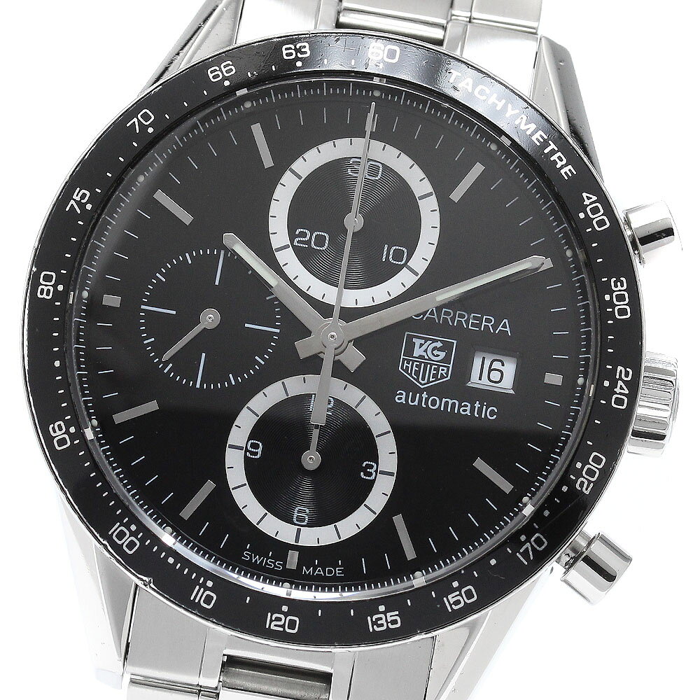 タグホイヤー TAG HEUER CV2010 カレラ デイト クロノグラフ 自動巻き メンズ _958545【中古】