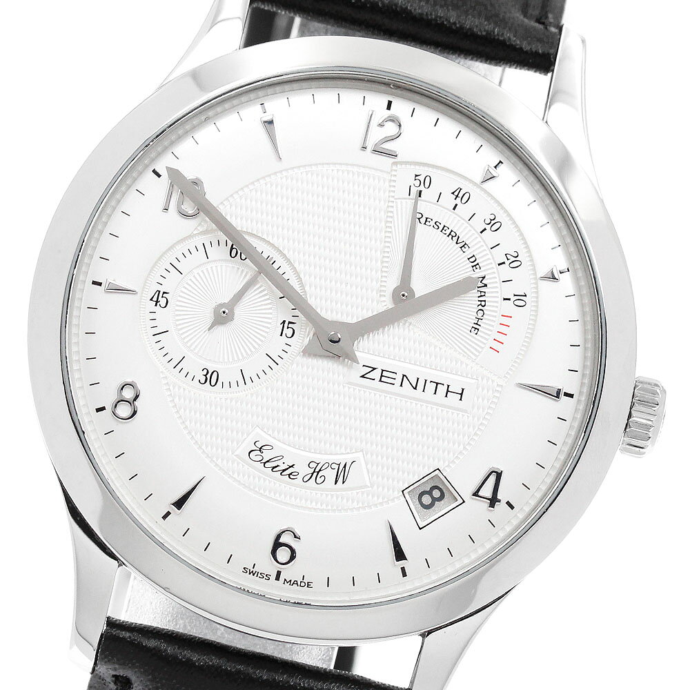 ゼニス ZENITH 01.1125.655 クラスエリート HW パワーリザーブ 手巻き メンズ _964096【中古】