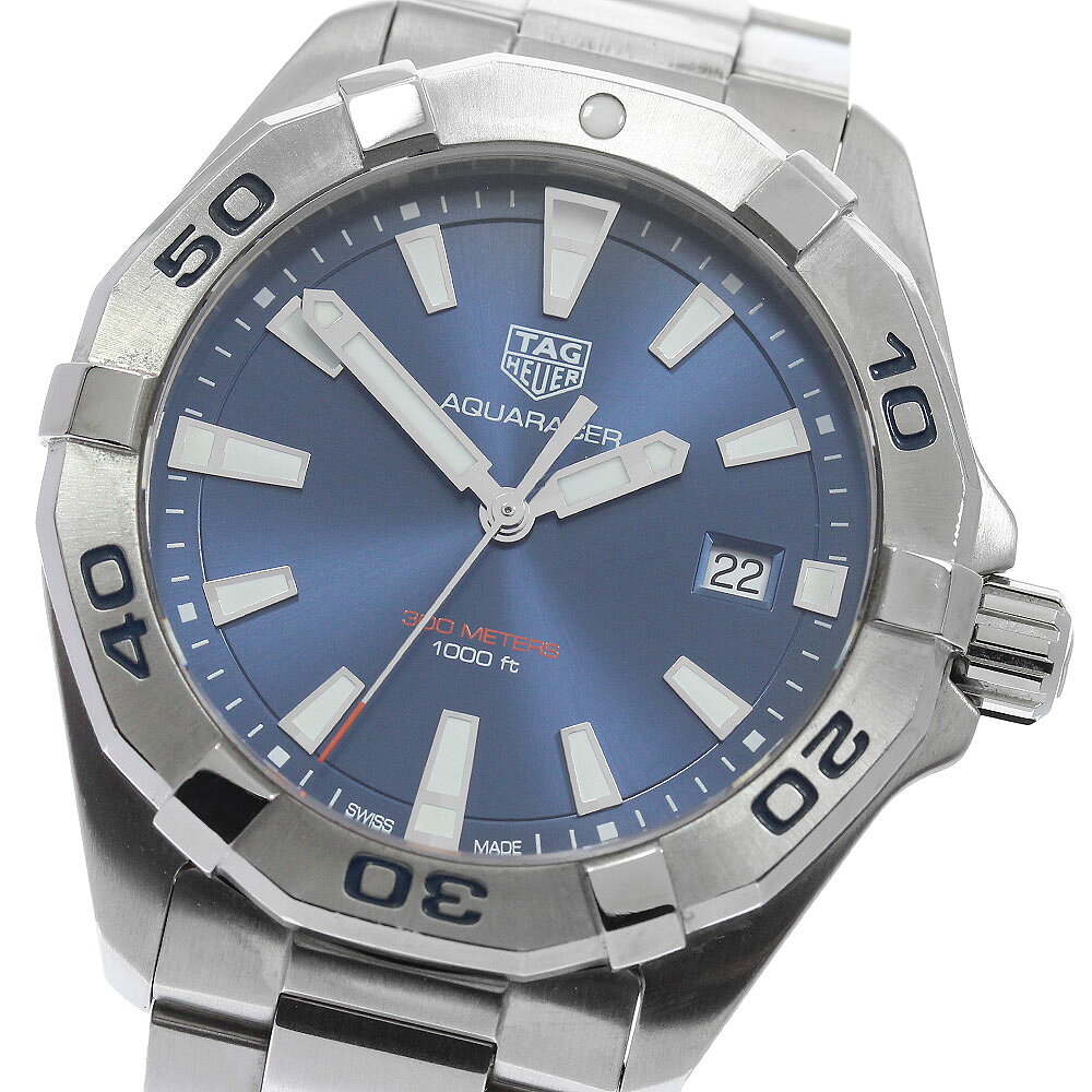 タグホイヤー TAG HEUER WBD1112 アクアレーサー デイト クォーツ メンズ 良品 箱・保証書付き_965216【中古】