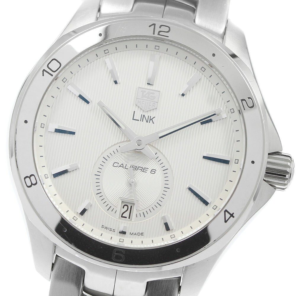 タグホイヤー TAG HEUER WAT2111 リンク キャリバー6 スモールセコンド 自動巻き メンズ 保証書付き_967192【中古】