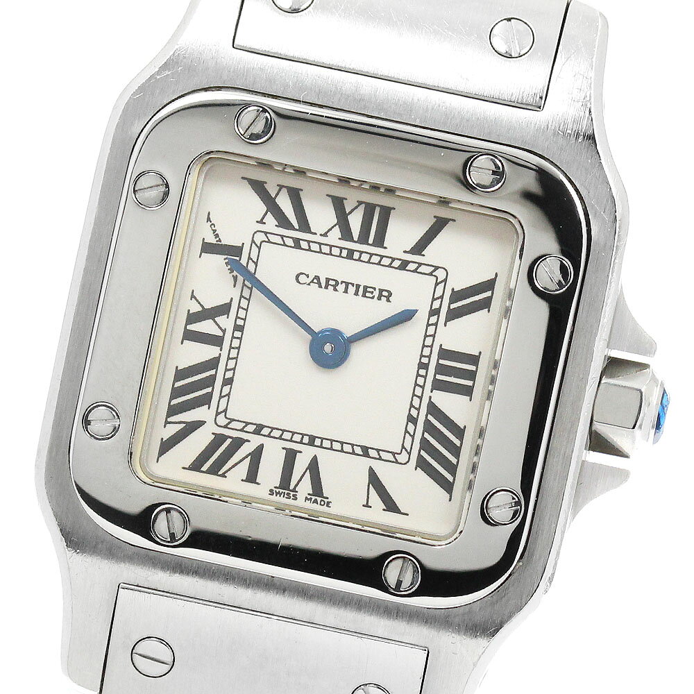 カルティエ CARTIER W20056D6 サントスガルベ SM クォーツ レディース 保証書付き_967786【中古】