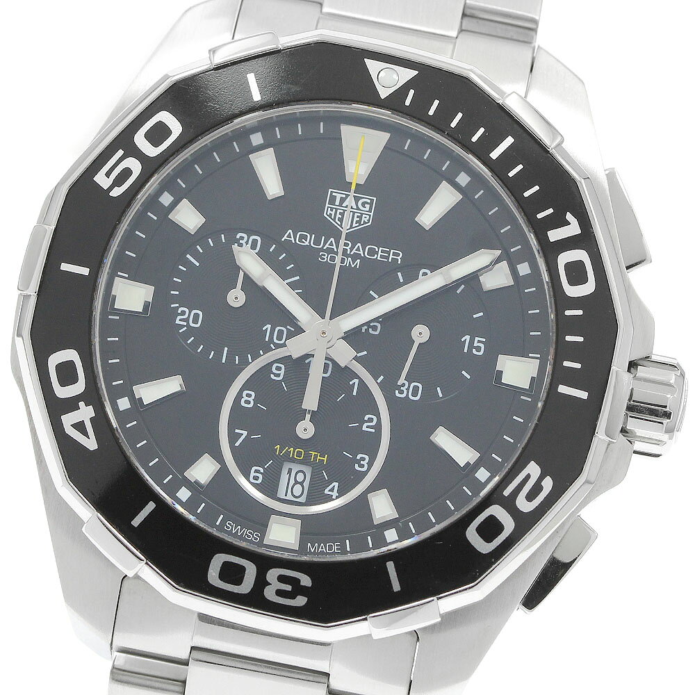 タグホイヤー TAG HEUER CAY111A アクアレーサー デイト クロノグラフ クォーツ メンズ _969115【中古】