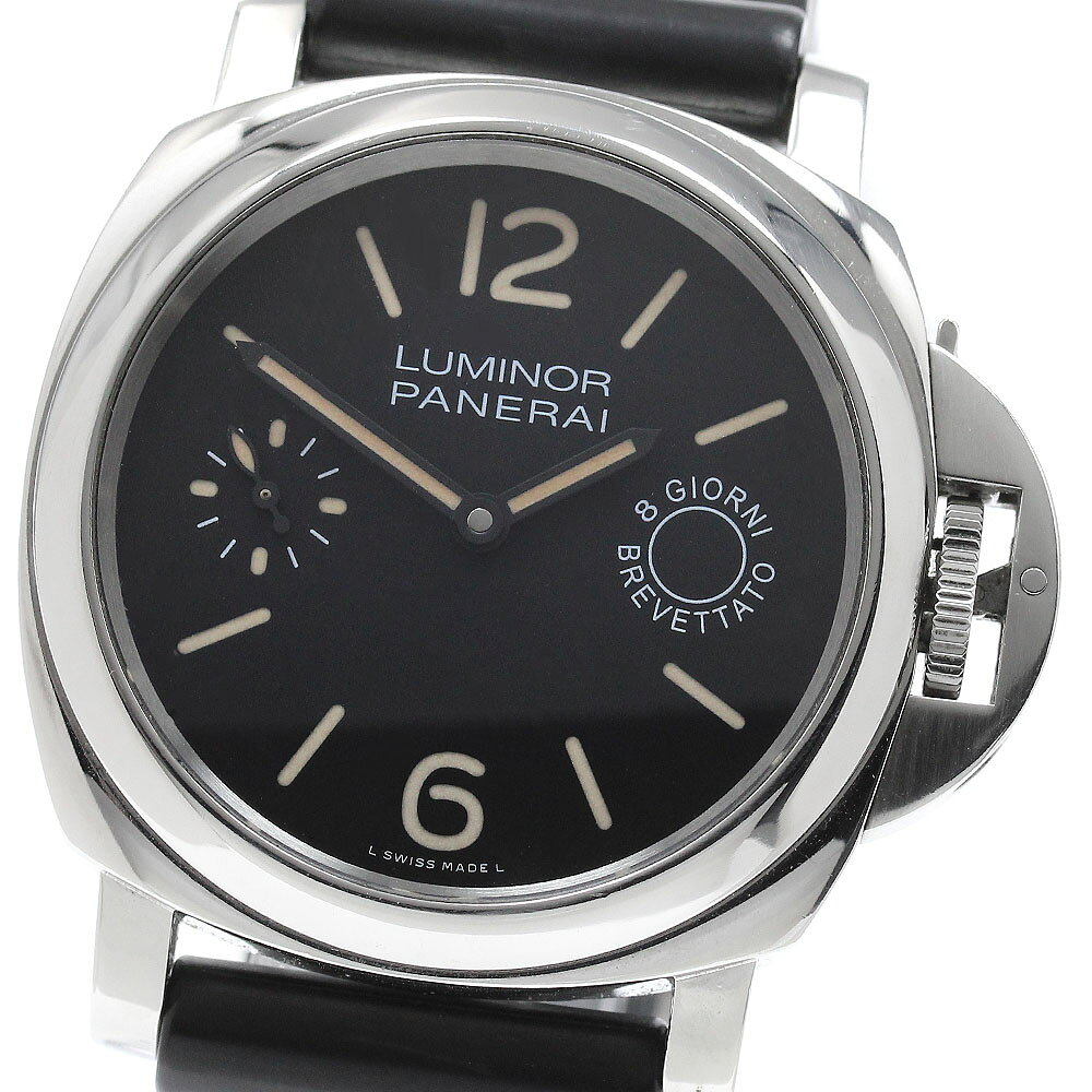 パネライ PANERAI PAM00590 ルミノール マリーナ 8デイズ スモールセコンド 手巻き メンズ 保証書付き_972535【中古】