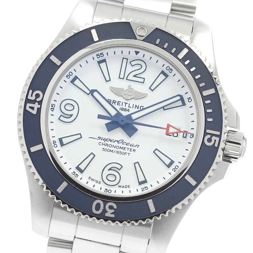 ブライトリング BREITLING A17366 スーパーオーシャン 42 デイト 自動巻き メンズ 良品 _961485【中古】