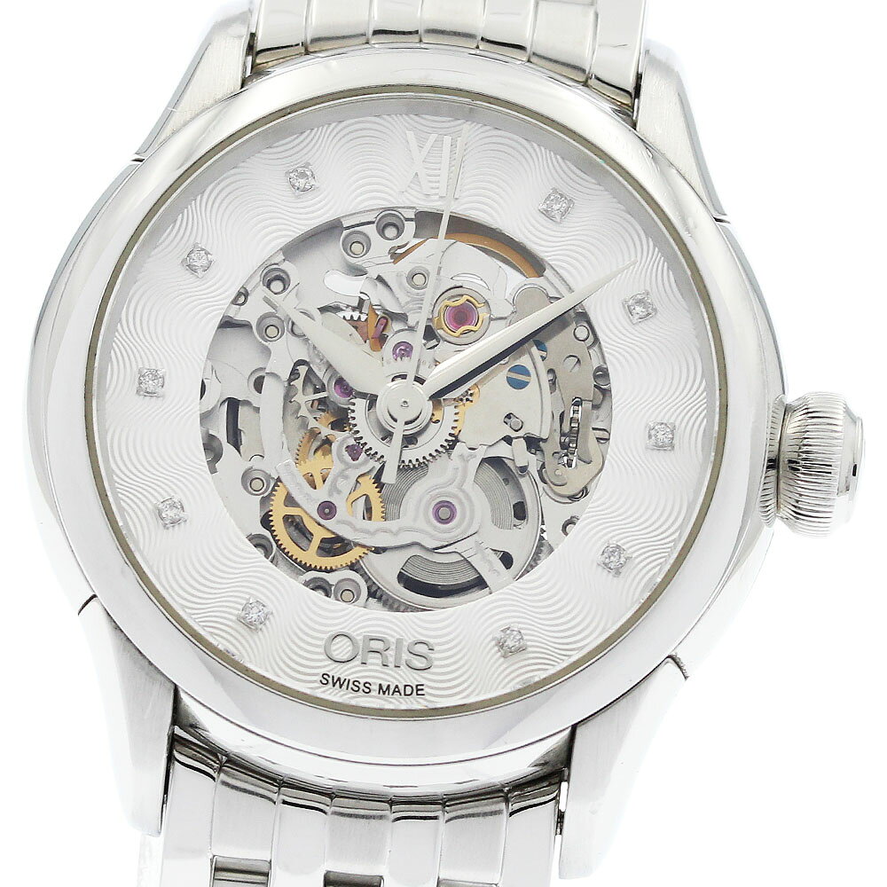 オリス ORIS 7597 アートリエ ポインターデイト スモールセコンド 自動