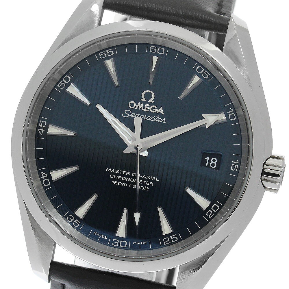 オメガ OMEGA 231.13.42.21.03.001 シーマスター アクアテラ マスターコーアクシャル クロノメーター 自動巻き メンズ 箱保証書付き_967403【中古】