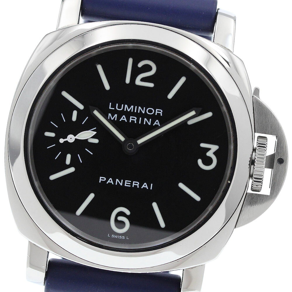 パネライ PANERAI PAM00111 ルミノール マリーナ スモールセコンド 手巻き メンズ 良品 保証書付き_968540【中古】